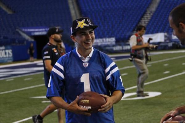 MotoGP Stars Join Former Colts Players For Football Fun