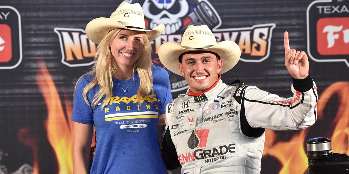 Courtney Force and Graham Rahal