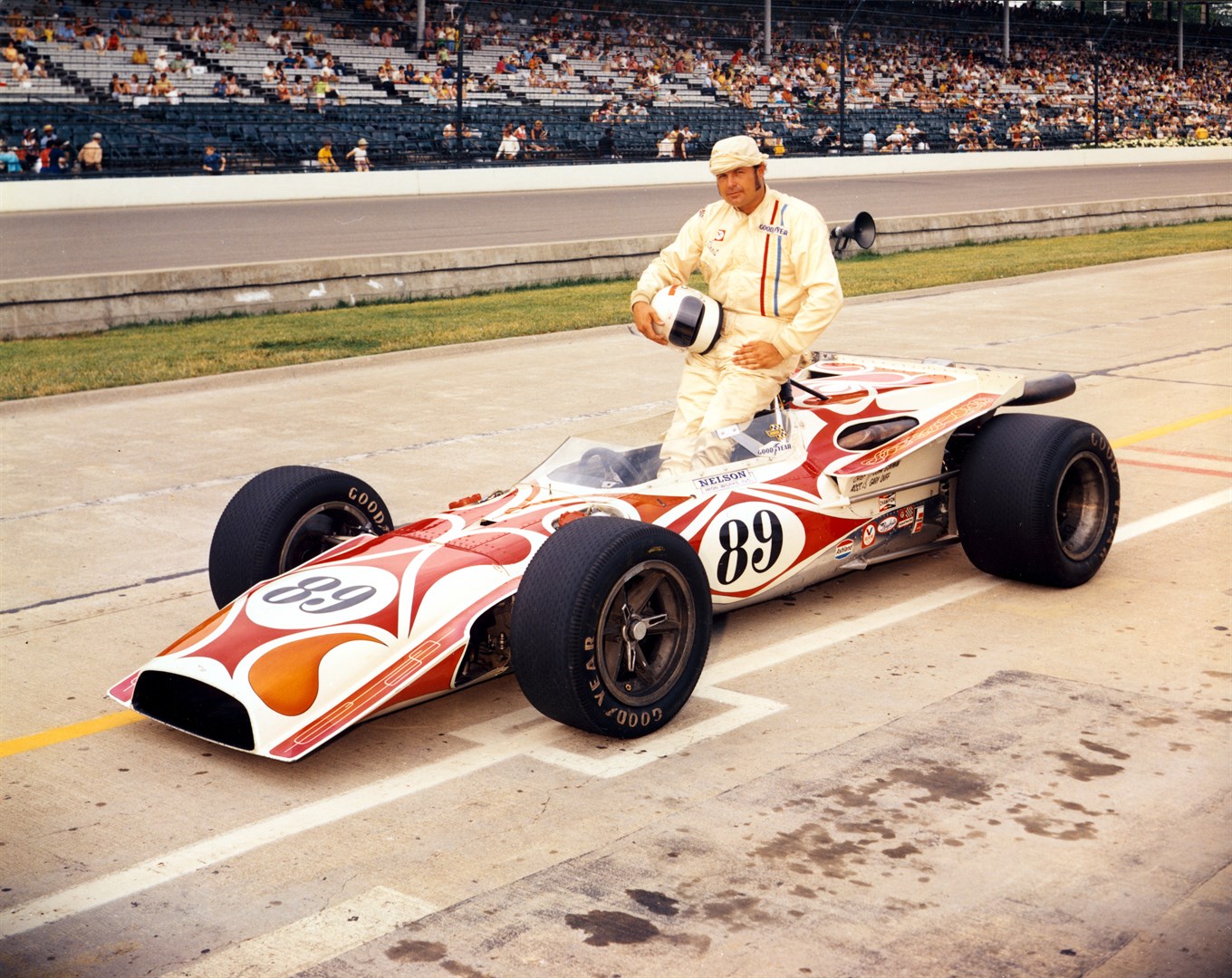 JERRY GRANT AUTOGRAPHED INDY 500 8 X 10  PHOTO 9 