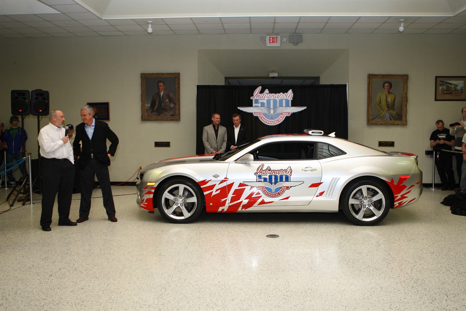 2009 Chevy Camaro Indy 500 Pace Car info card 