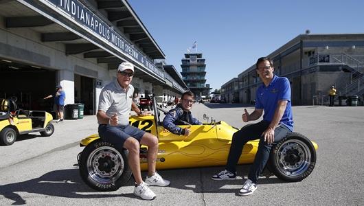Jeff, Carter and Doug Boles - SVRA - Brickyard Vintage Racing Invitational - By: Chris Jones