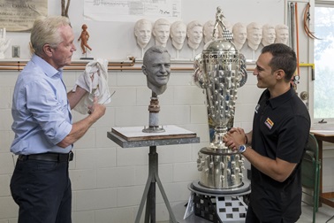 Alex Palou Borg-Warner Trophy Silver Image Formal Sitting