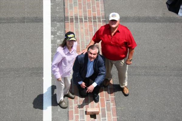 Centennial Golden Brick Placed In 'Yard Of Bricks' At IMS