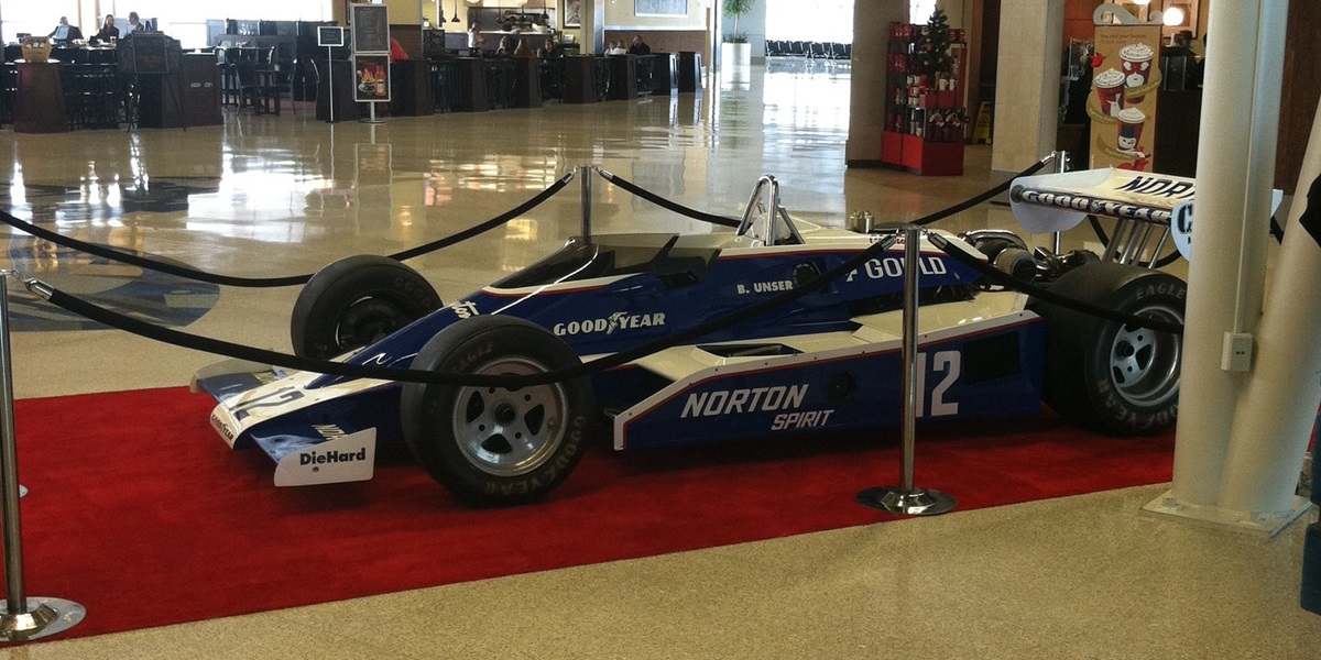 1970s Indianapolis 500 Cars on Display at Indianapolis Airport