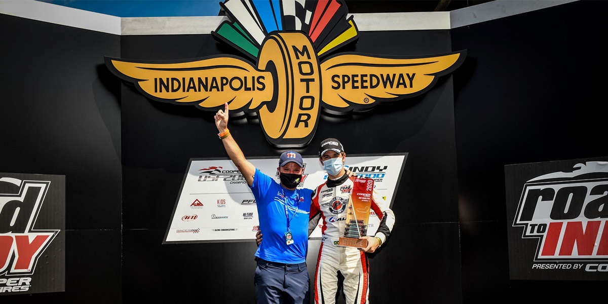 Another Barrichello Climbs to Top Step of IMS Podium