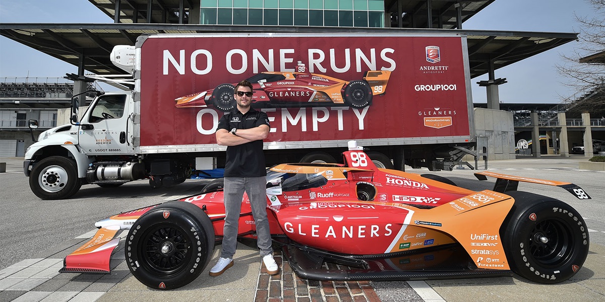 Gleaners Food Bank, Marco Andretti Team Up at 105th Indy 500