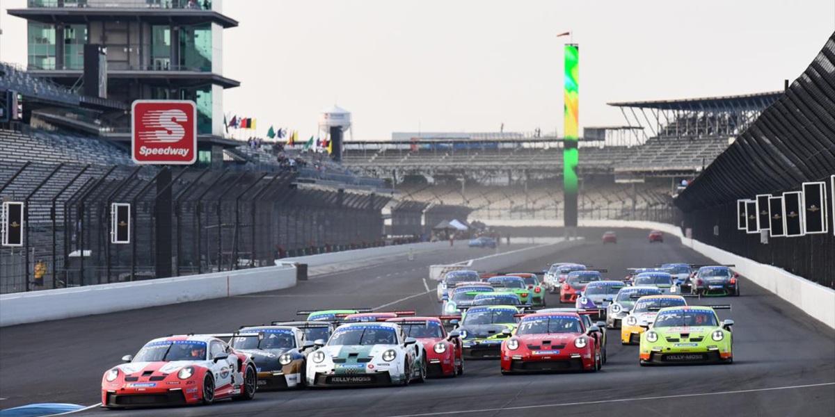 British Driver Wins Two of Three Carrera Cup Races during Porsche Festival  at IMS