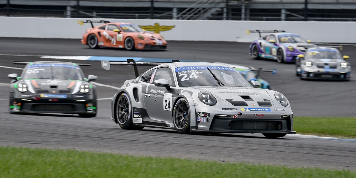 Gordon Enjoys More Competitive Second Porsche Race at IMS