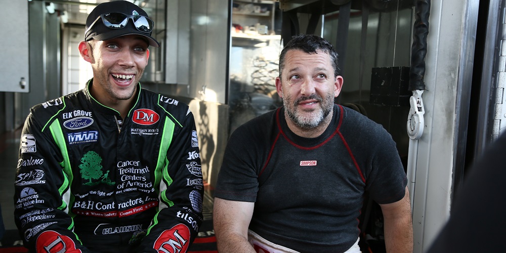 Tony Stewart and Bryan Clauson