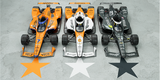 ミニカー ARROW MCLAREN '2022 INDY500 3-CAR SET Special Arrow McLaren Liveries Unveiled for Indy 500