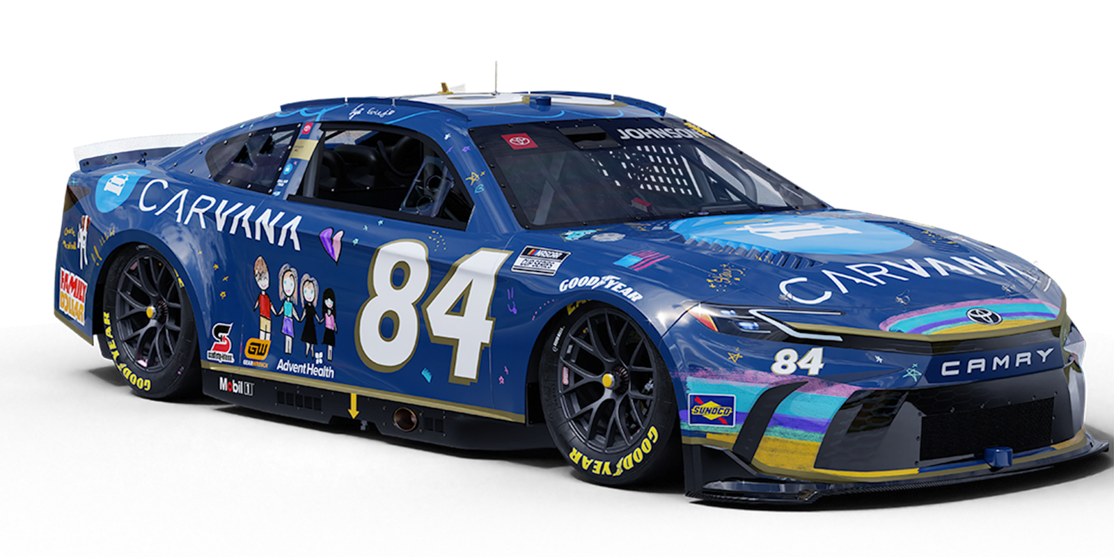 Johnson To Race in Daughters' Livery at Brickyard 400