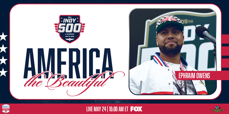 Ephraim Owens Returning To Sing ‘America the Beautiful’ at Indianapolis 500