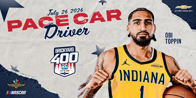 Pacers’ Obi Toppin To Drive Pace Car at Brickyard 400