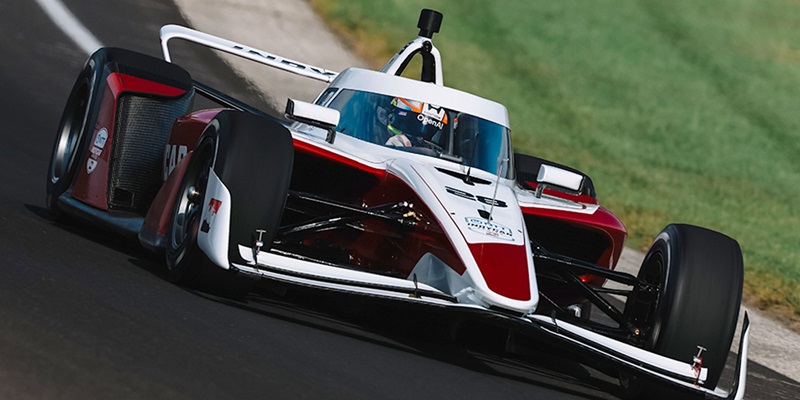 More Smooth Sailing for IR-28 Car in IMS Oval Test With Alex Palou