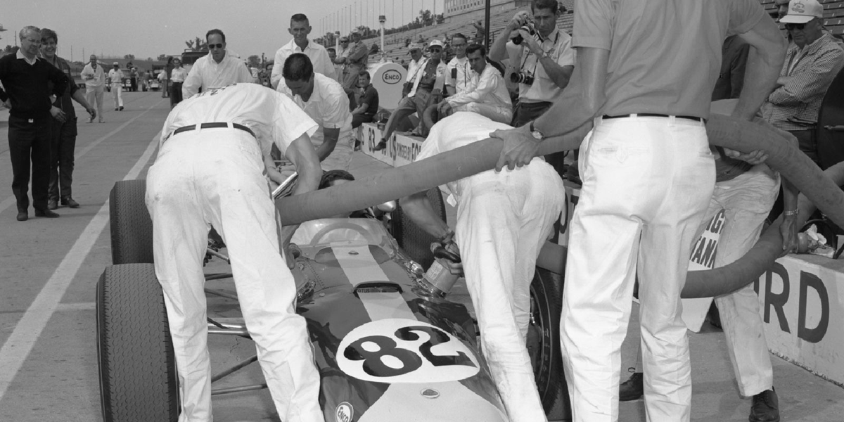 NASCAR's Wood Brothers’ Smooth Pit Work Fueled Clark’s Domination in 1965