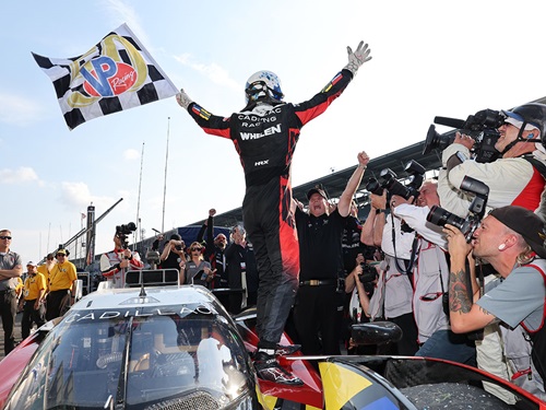 Cadillac celebrates their win