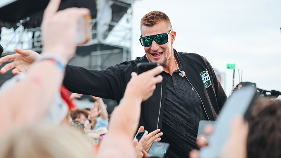 Rob Gronkowski at the Snake Pit