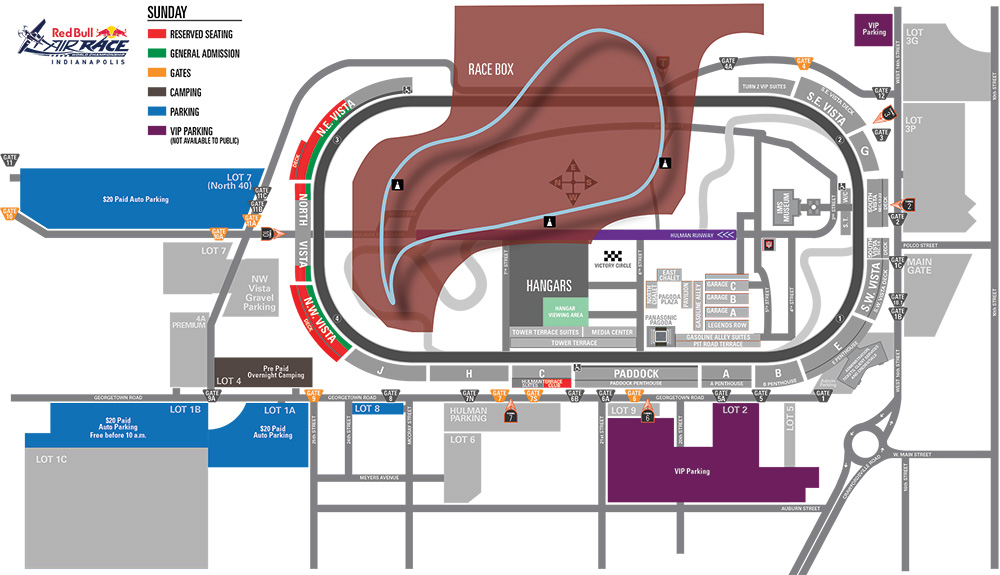 Indianapolis Speedway Detailed Seating Chart