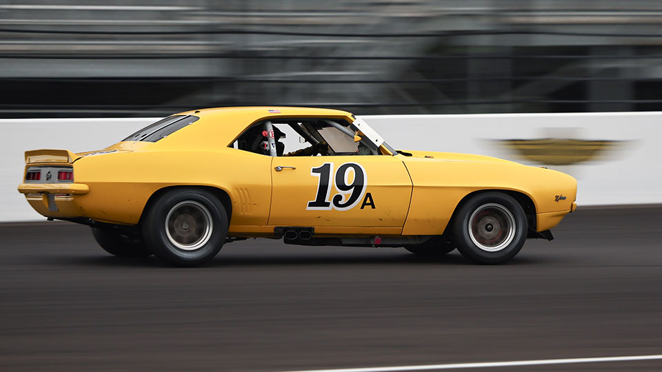 A stock car races at svra