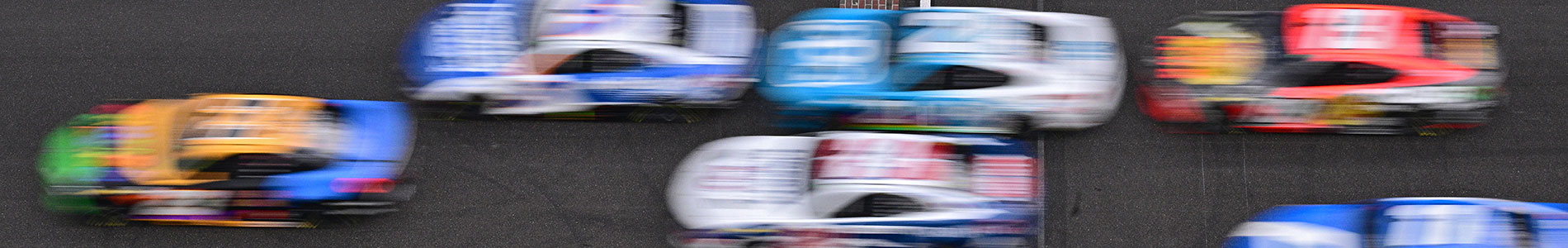 NASCAR Drivers battle on the track