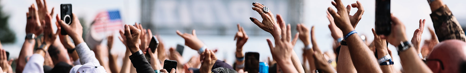 The crowd at the Carb Day Concert