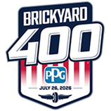 2026 Brickyard 400 presented by PPG Logo