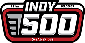 111th Running of the Indianapolis 500 presented by Gainbridge Logo