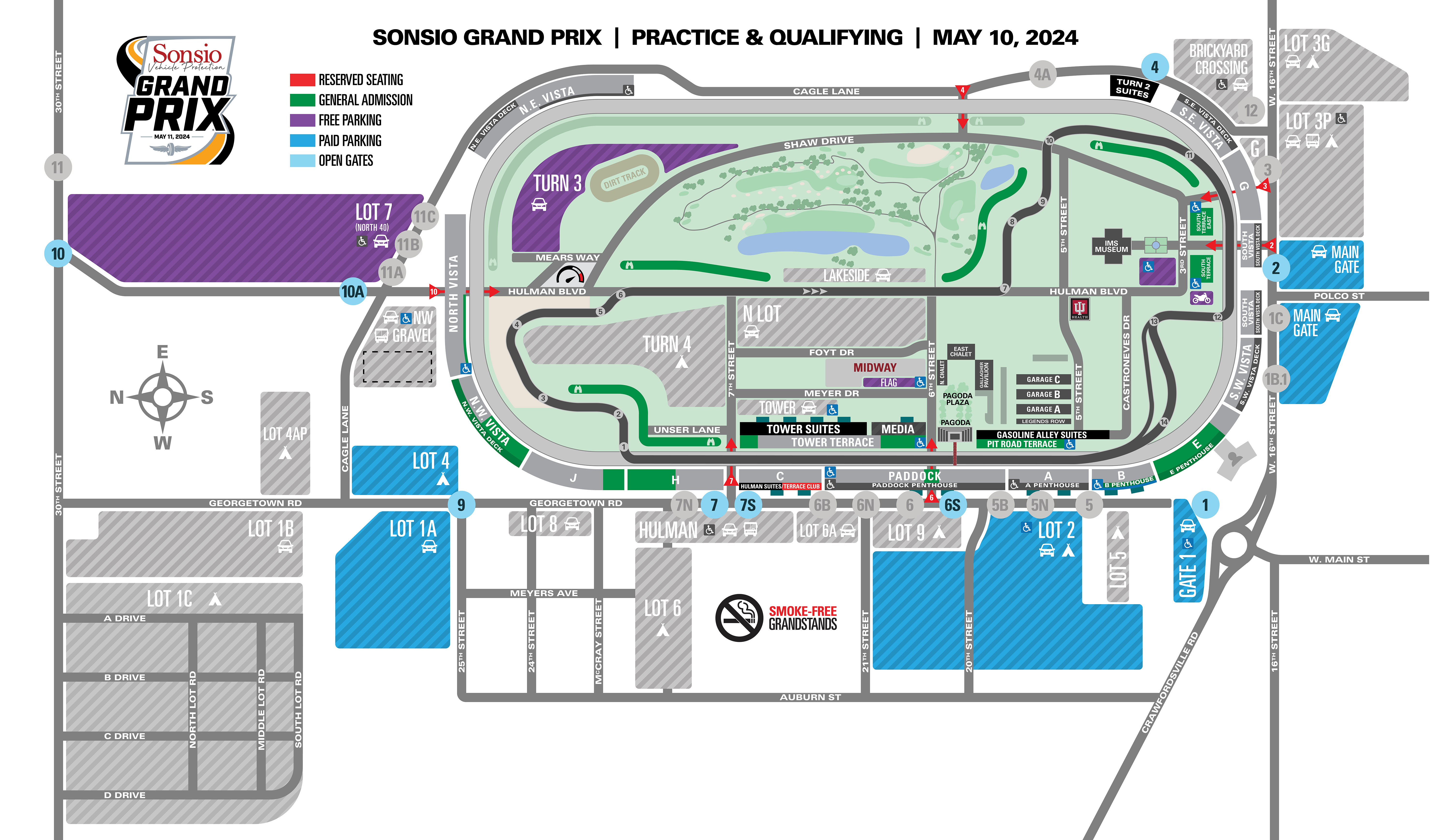 GMR Grand Prix Parking Map