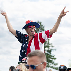 A man enjoys Carb Day