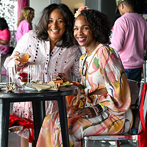 Women participate in a premium event