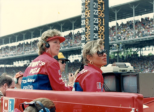 Mary Mendez on Arie Luyendyk’s timing stand